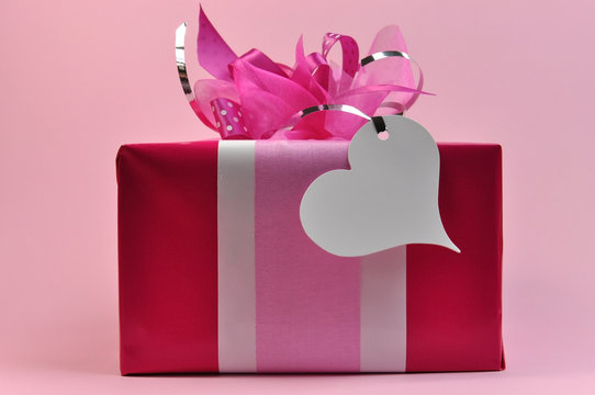 A pretty pink present gift