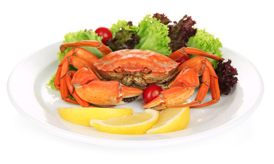 Boiled crab