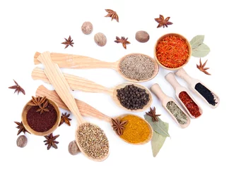 Foto op Plexiglas Various spices and herbs close up © Africa Studio