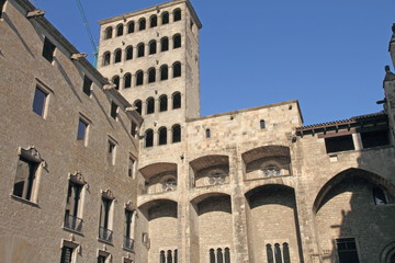 Fototapeta premium Plaça del Rei, Palau del Governador, Catalunya, Barcelona