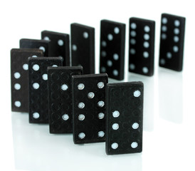 Dominoes isolated on white