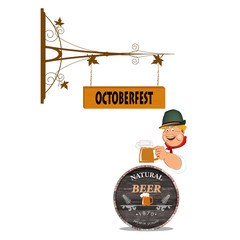 Beer.Octoberfest.Pub culture.Vector illustration
