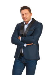 Executive man with arms folded