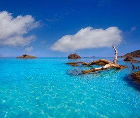 Ibiza Aigues Blanques Aguas Blancas Beach at Santa Eulalia