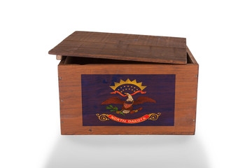 Wooden crate isolated on a white background
