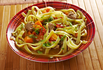 oriental uzbek soup lagman