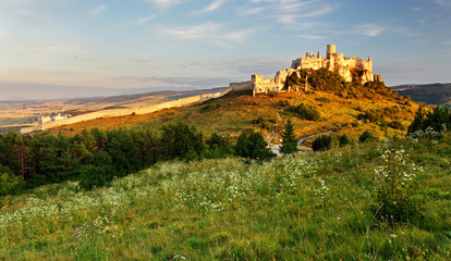 Slovakia landscape with Spissky castle