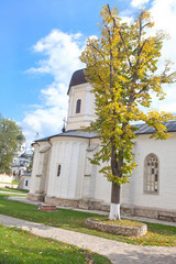 Naklejka premium Autumn scene with church
