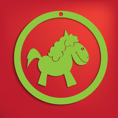 vector horse for your design