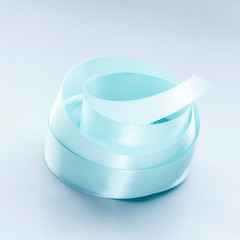 colorful streamers ribbon tape on white background