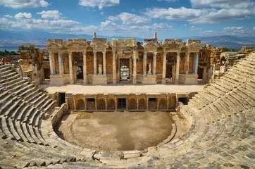 Foto op Canvas Hierapolis theater 2013 © colabock