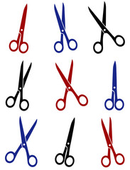 set of scissors icon