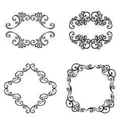 Vector Decorative Ornamental Frame for Text. Design element