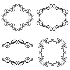 Vector Decorative Ornamental Frame for Text. Design element