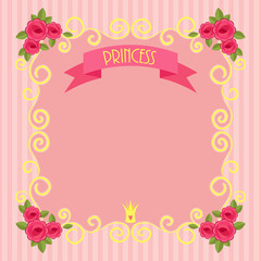 Pink beautiful princess background