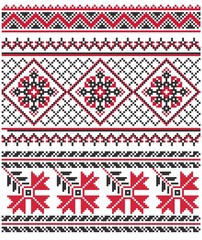 Ukraine national embroidery pattern