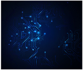 blue Abstract background of digital technologies