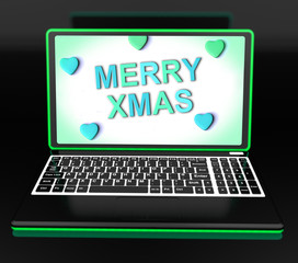 Happy Xmas Message Online Shows Christmas Web Greeting