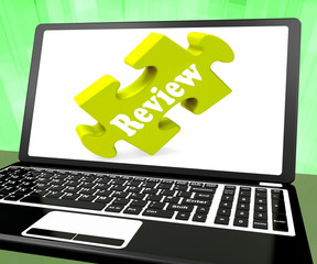 Review Laptop Means Check Evaluation Or Assess