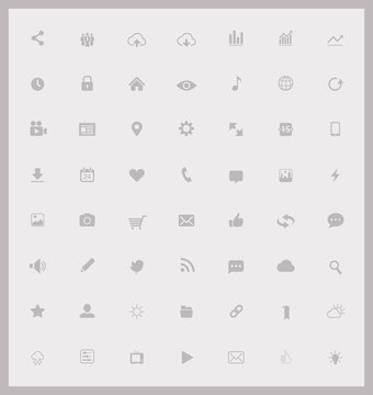 Web and Movile icons collection