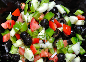 Healthy vegetarian salad