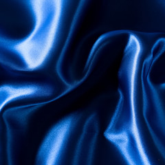Blue luxury satin