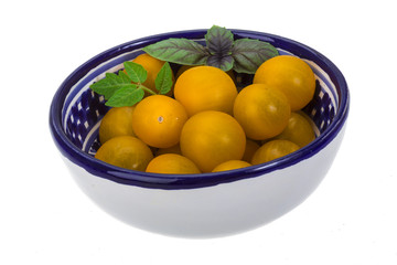Yellow cherry tomato