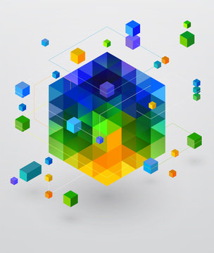 Isometric Abstract Background