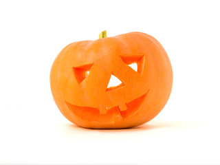 Halloween pumpkin white