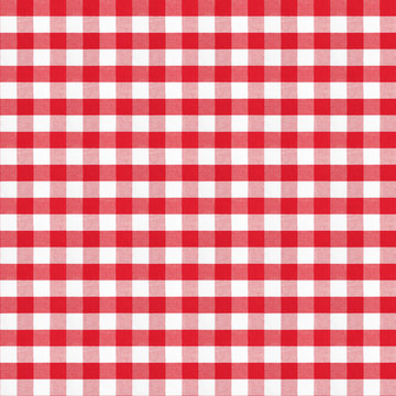 Fototapeta real seamless pattern of red gingham classic tablecloth