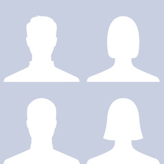 Set of people profile pictures