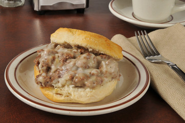 Chipped beef on toast