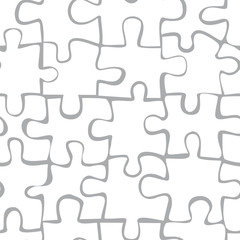 Puzzle seamless pattern