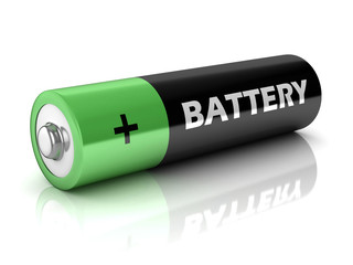 battery isolated on white background
