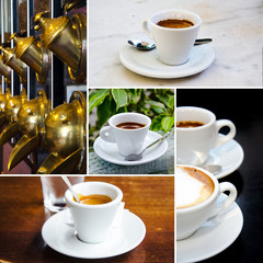 Set of espresso and cappuccino cups