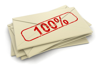 100% letters  (clipping path included)