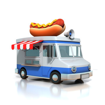 hot dog fast food car