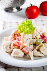 Fresh italian tortellini salad