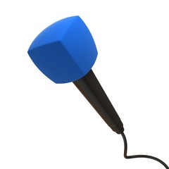 microphone on white background