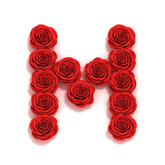 rose font letter M