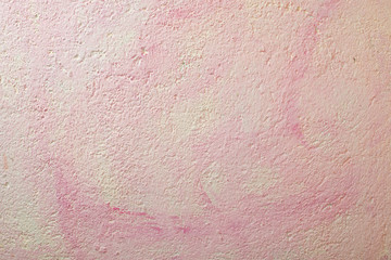 Wall with pink and yellow texture - obrazy, fototapety, plakaty