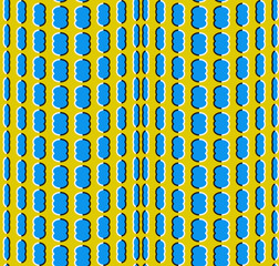 Moving Clouds, Optical Illusion, Vector Seamless Pattern.