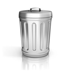 trash can isolated on white background