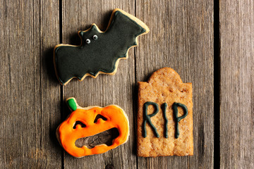 Halloween homemade gingerbread cookies