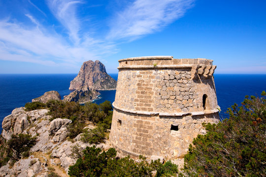 Ibiza Es Vedra view from Torre des Savinar Tower