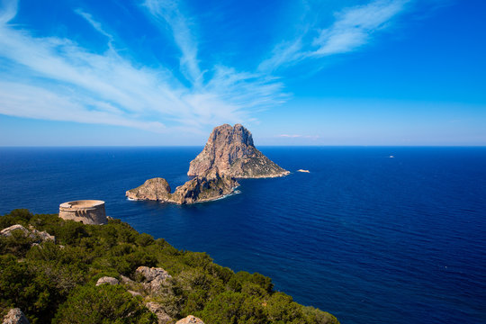 Ibiza Es Vedra view from Torre des Savinar Tower