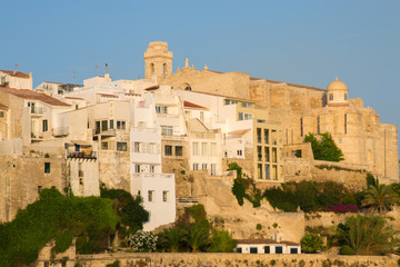 Iglesia y claustro de San Francisco en Mahón. Menorca.