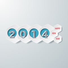 2014 Happy New Year #Vector