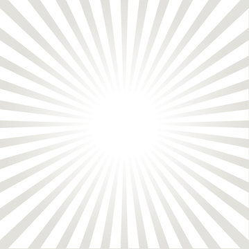 Simple white and gray sunburst style ray background