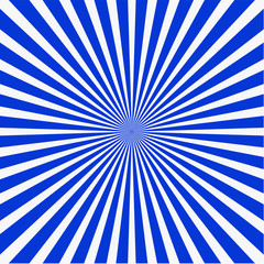 White & blue ray sunburst style - abstract background